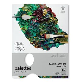 WINSOR & NEWTON TEAR-OFF PALETTE PAPER 9x12 50 SHEETS