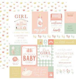 ECHO PARK PAPER ECHO PARK IT'S A GIRL MULTI JOURNALING CARDS 12X12 CARDSTOCK