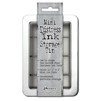 RANGER TIM HOLTZ DISTRESS MINI INK STORAGE TIN HOLDS 12