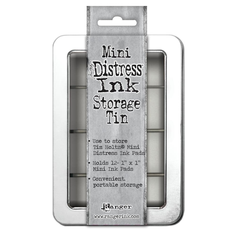RANGER TIM HOLTZ DISTRESS MINI INK STORAGE TIN HOLDS 12