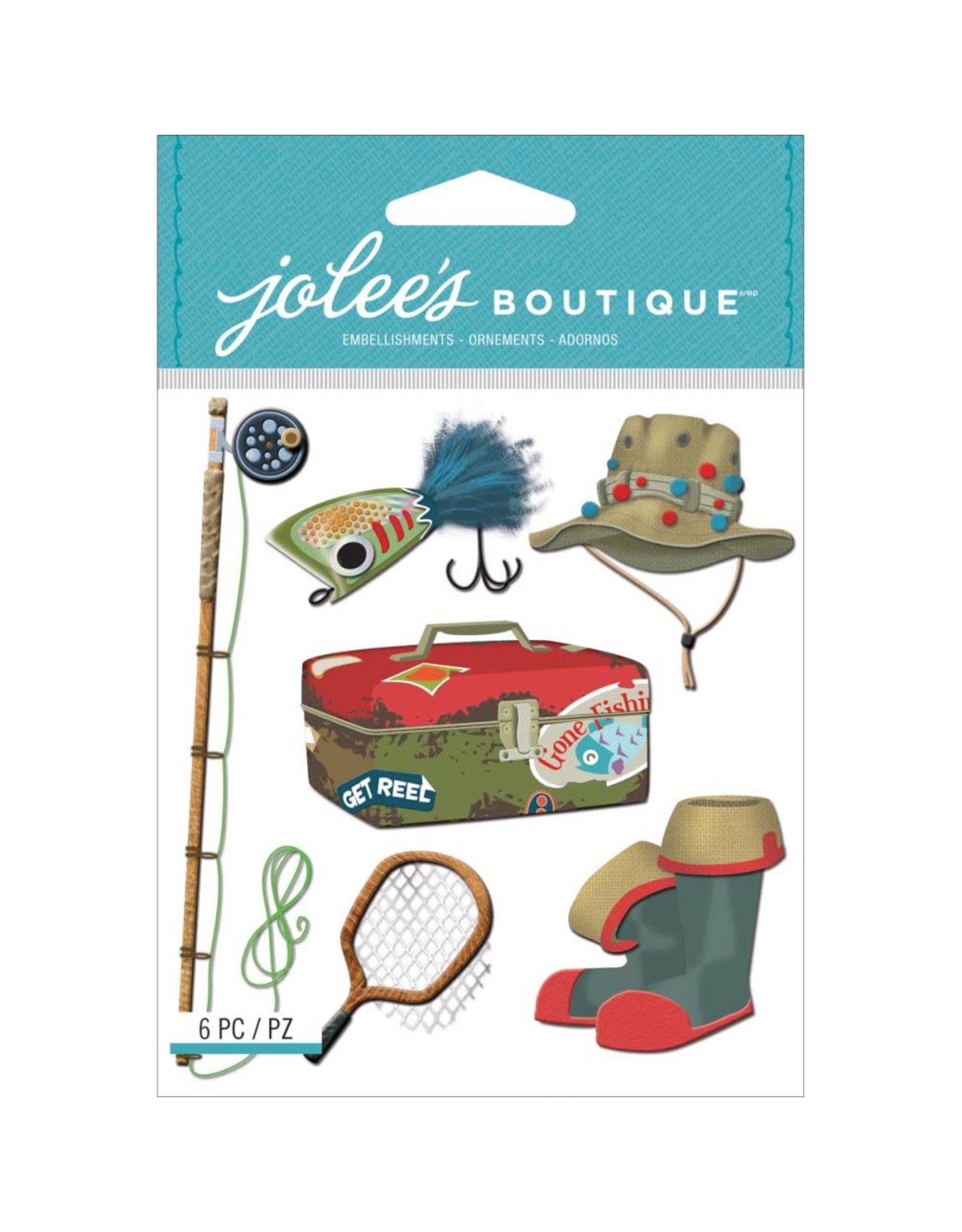 JOLEE’S JOLEE'S BOUTIQUE FISHING DIMENSIONAL STICKERS