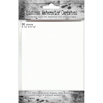 RANGER TIM HOLTZ DISTRESS WATERCOLOR CARDSTOCK 4.25X5.5 20PK