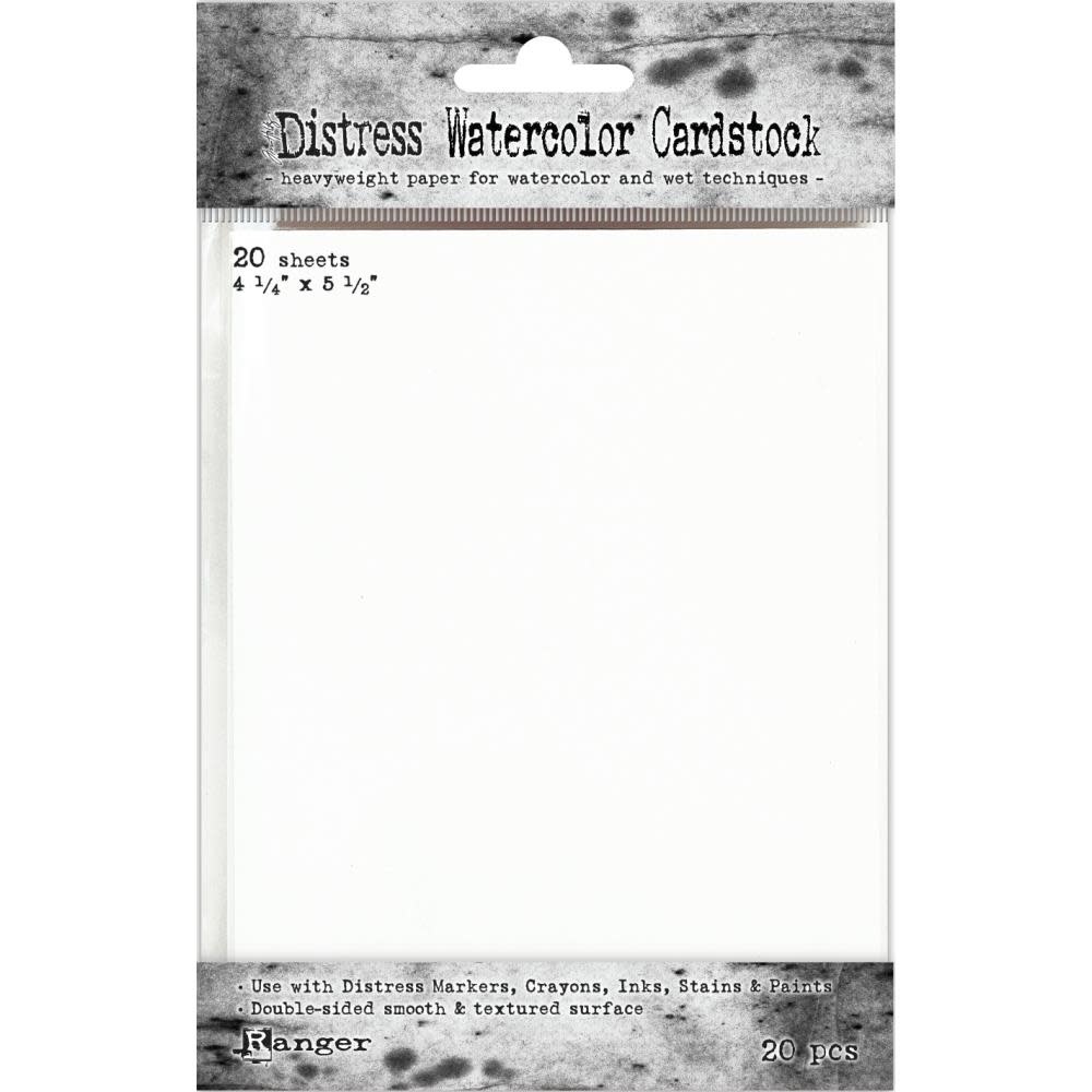 RANGER TIM HOLTZ DISTRESS WATERCOLOR CARDSTOCK 4.25X5.5 20PK