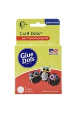 GLUE DOTS GLUE DOTS CRAFTS 1/2" CLEAR PERMANENT 200PK