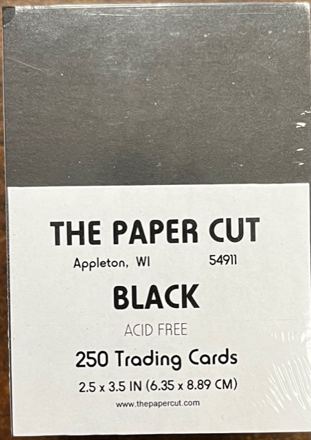 PAPER CUT THE PAPER CUT BLACK TRADING CARDS 2.5x3.5 250/PK