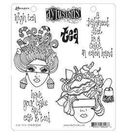 RANGER DYLUSIONS CLING STAMP HIGH TEA