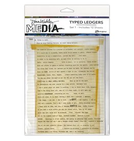 RANGER RANGER DINA WAKLEY MEDIA TYPED LEDGERS SET 1 12 SHEETS