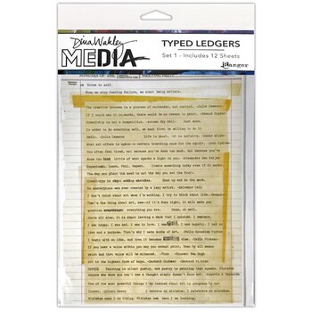 RANGER RANGER DINA WAKLEY MEDIA TYPED LEDGERS SET 1 12 SHEETS