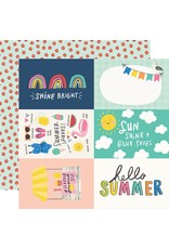 SIMPLE STORIES SIMPLE STORIES SUNKISSED 4x6 ELEMENTS 12x12 CARDSTOCK