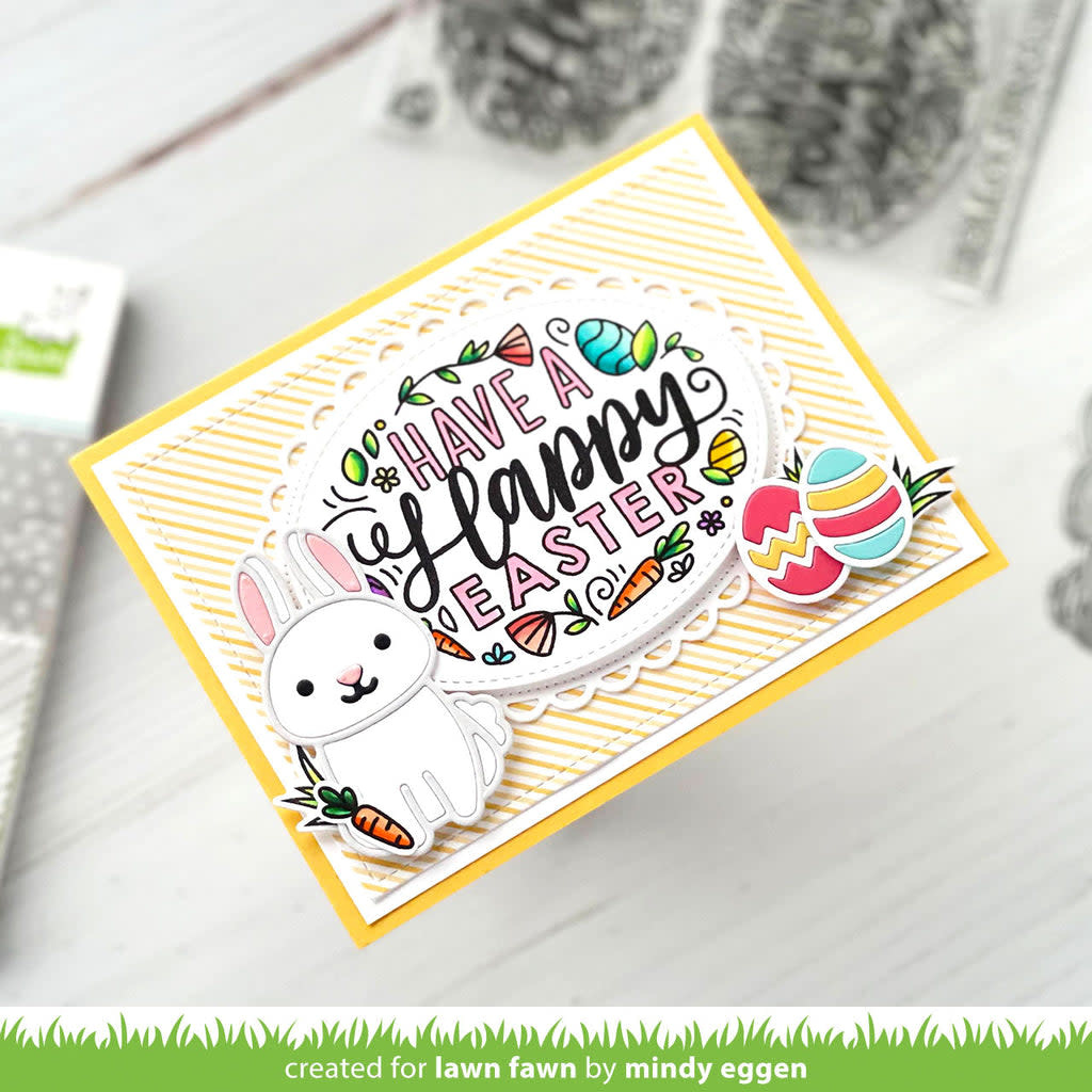 LAWN FAWN LAWN FAWN GIANT EASTER MESSAGES CLEAR STAMP SET