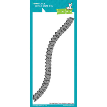LAWN FAWN LAWN FAWN SLIMLINE PICKET FENCE BORDER DIE