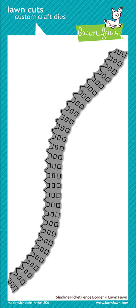 LAWN FAWN LAWN FAWN SLIMLINE PICKET FENCE BORDER DIE