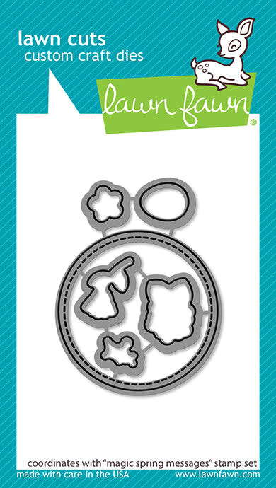 LAWN FAWN LAWN FAWN MAGIC SPRING MESSAGES DIE SET