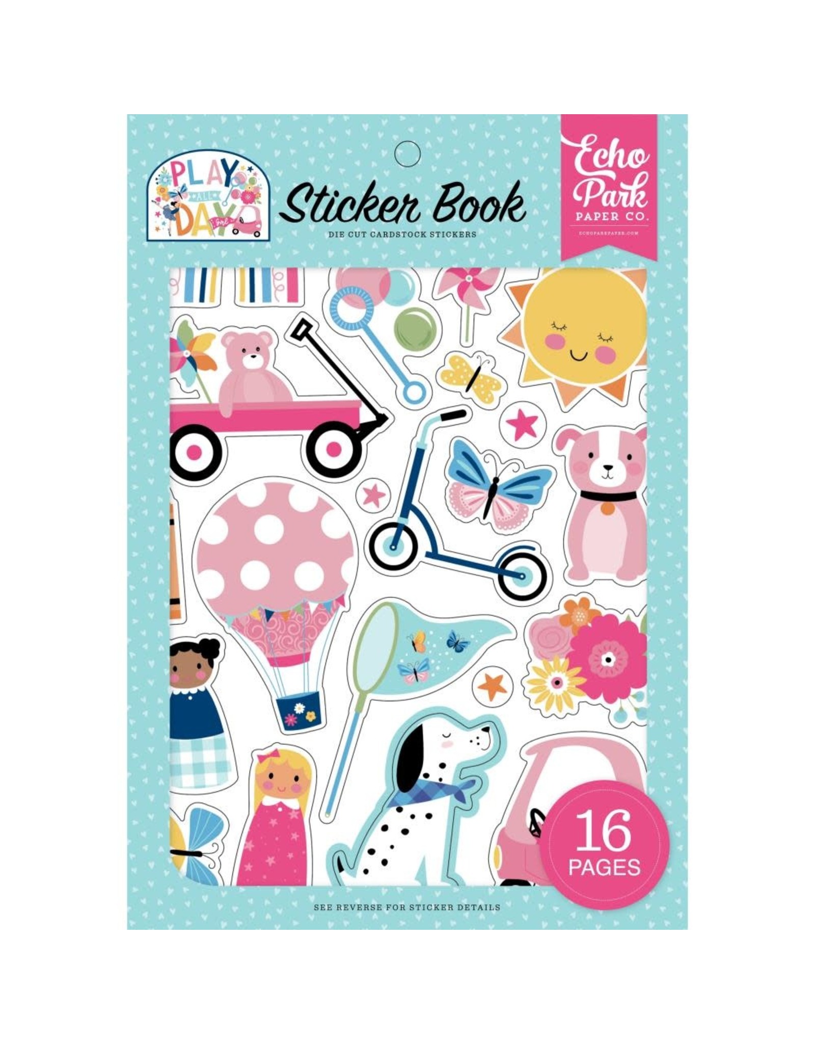 ECHO PARK PAPER ECHO PARK PLAY ALL DAY GIRL 6x8 STICKER BOOK