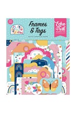 ECHO PARK PAPER ECHO PARK PLAY ALL DAY GIRL FRAMES & TAGS DIE-CUTS