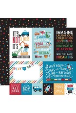 ECHO PARK PAPER ECHO PARK PLAY ALL DAY BOY 4x6 JOURNALING CARDS 12x12 CARDSTOCK