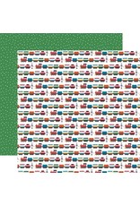 ECHO PARK PAPER ECHO PARK PLAY ALL DAY BOY ALL ABOARD 12x12 CARDSTOCK