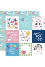 ECHO PARK PAPER ECHO PARK PLAY ALL DAY GIRL 4x4 JOURNALING CARDS 12x12 CARDSTOCK