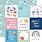 ECHO PARK PAPER ECHO PARK PLAY ALL DAY GIRL 4x4 JOURNALING CARDS 12x12 CARDSTOCK