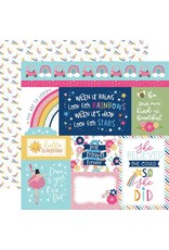 ECHO PARK PAPER ECHO PARK PLAY ALL DAY GIRL MULTI JOURNALING CARDS 12x12 CARDSTOCK