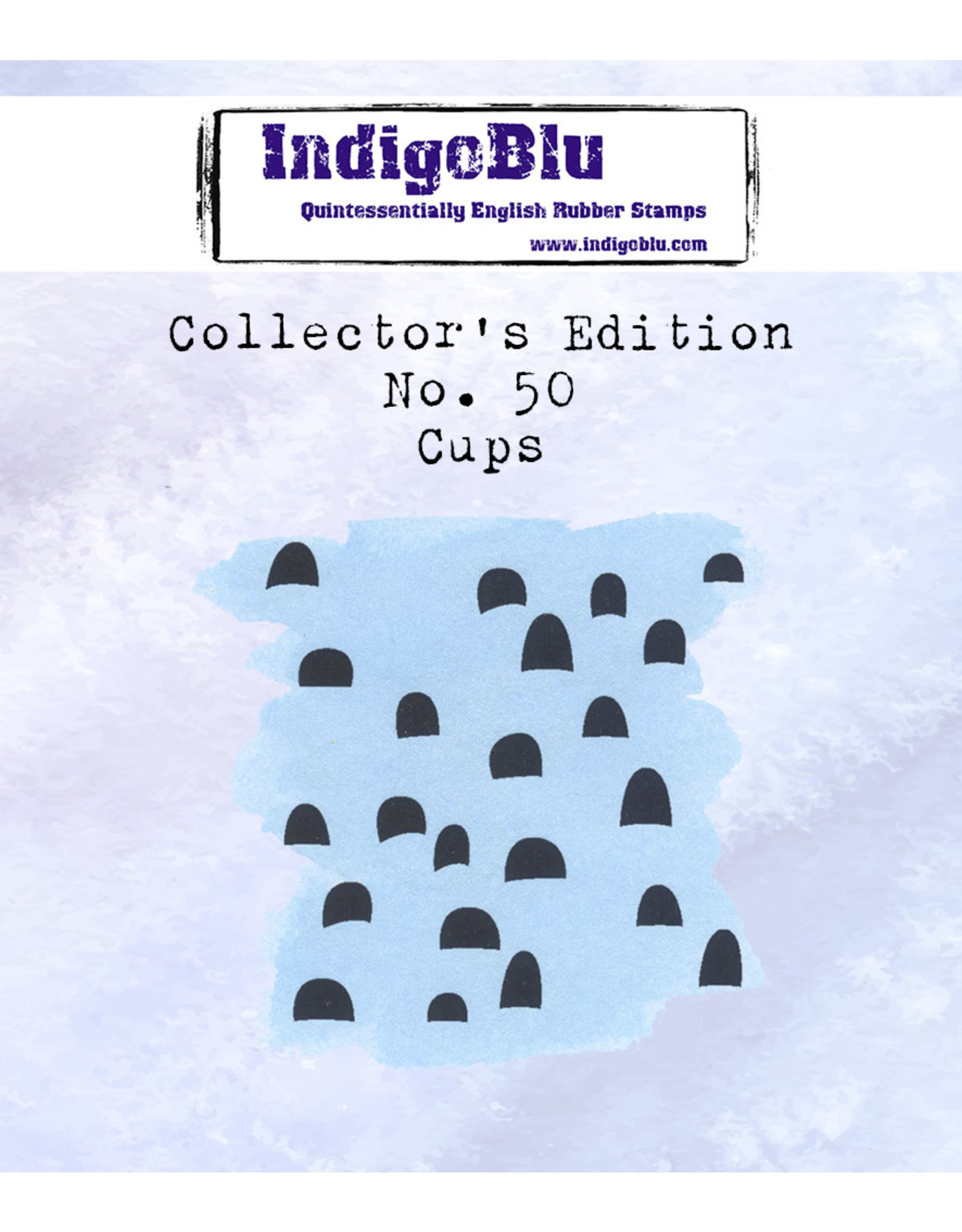 INDIGO BLU INDIGOBLU COLLECTOR'S EDITION NO. 50 CUPS A7 CLING STAMP
