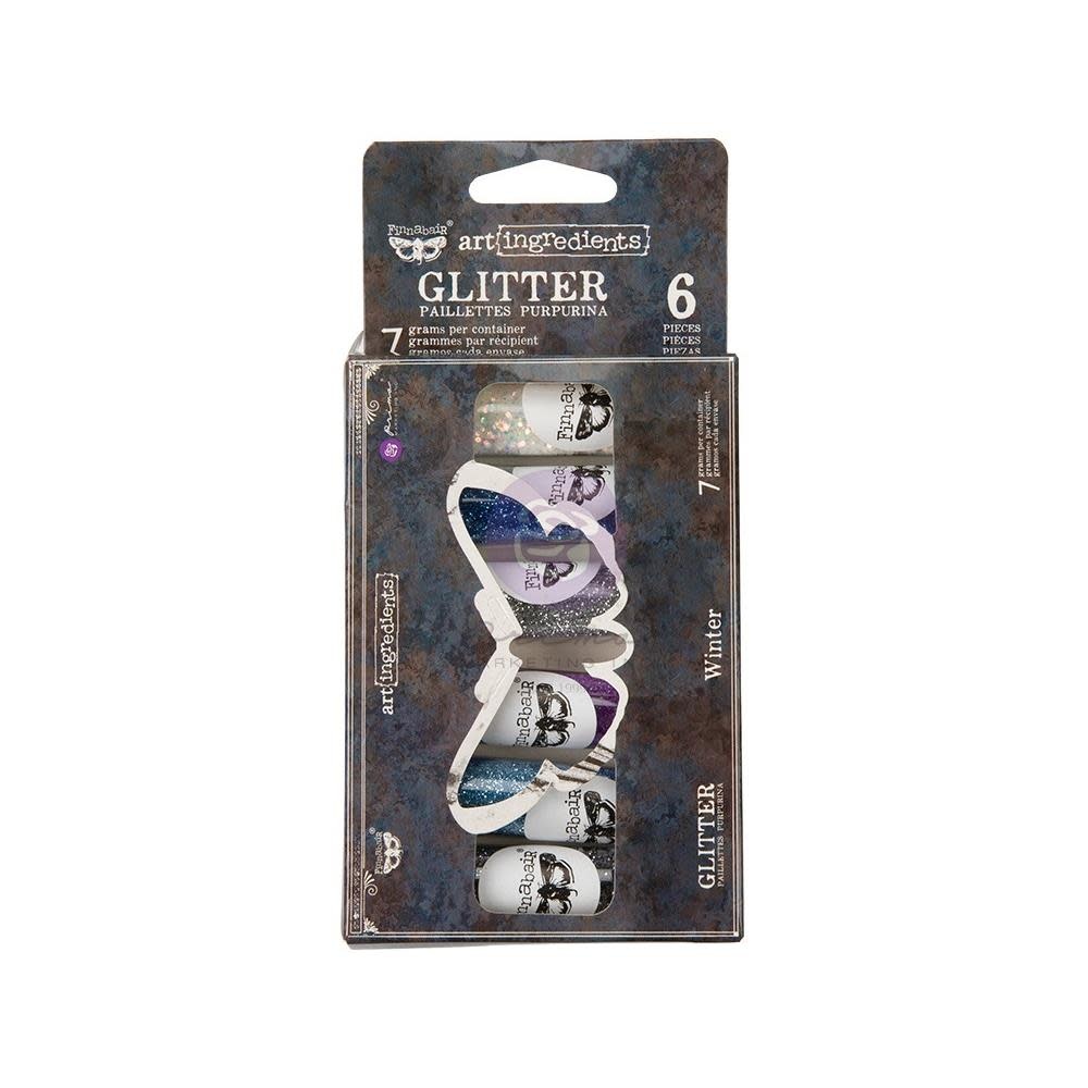 PRIMA PRIMA FINNABAIR ART INGREDIENTS WINTER GLITTER SET 6/PK