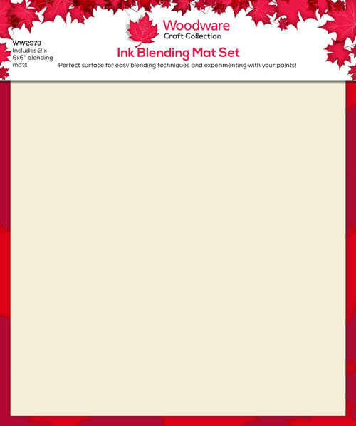 WOODWARE CRAFT COLLECTION WOODWARE 6x6 INK BLENDING MAT SET 2/PK