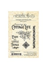 GRAPHIC 45 GRAPHIC 45 COTTAGE LIFE CLEAR STAMP SET