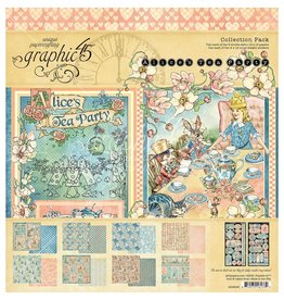 GRAPHIC 45 GRAPHIC 45 ALICE'S TEA PARTY 12X12 COLLECTION PACK