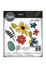 SIZZIX SIZZIX TIM HOLTZ MODERN FLORISTRY THINLITS DIE SET