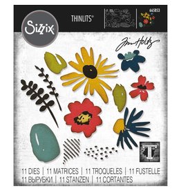 SIZZIX SIZZIX TIM HOLTZ MODERN FLORISTRY THINLITS DIE SET