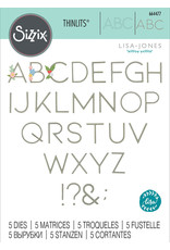 SIZZIX SIZZIX LISA JONES DECORATIVE TYPE DIE