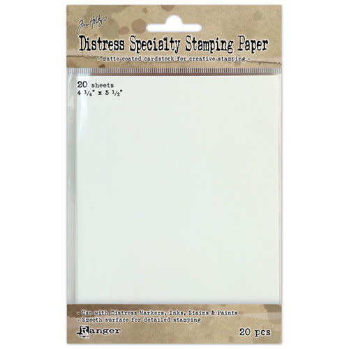 RANGER TIM HOLTZ DISTRESS PAPER SPECIALTY STAMPING 4.25X5.5 20PK
