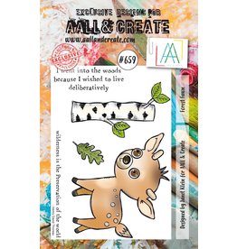 AALL & CREATE AALL & CREATE JANET KLEIN #659 FOREST FAWN A7 ACRYLIC STAMP SET