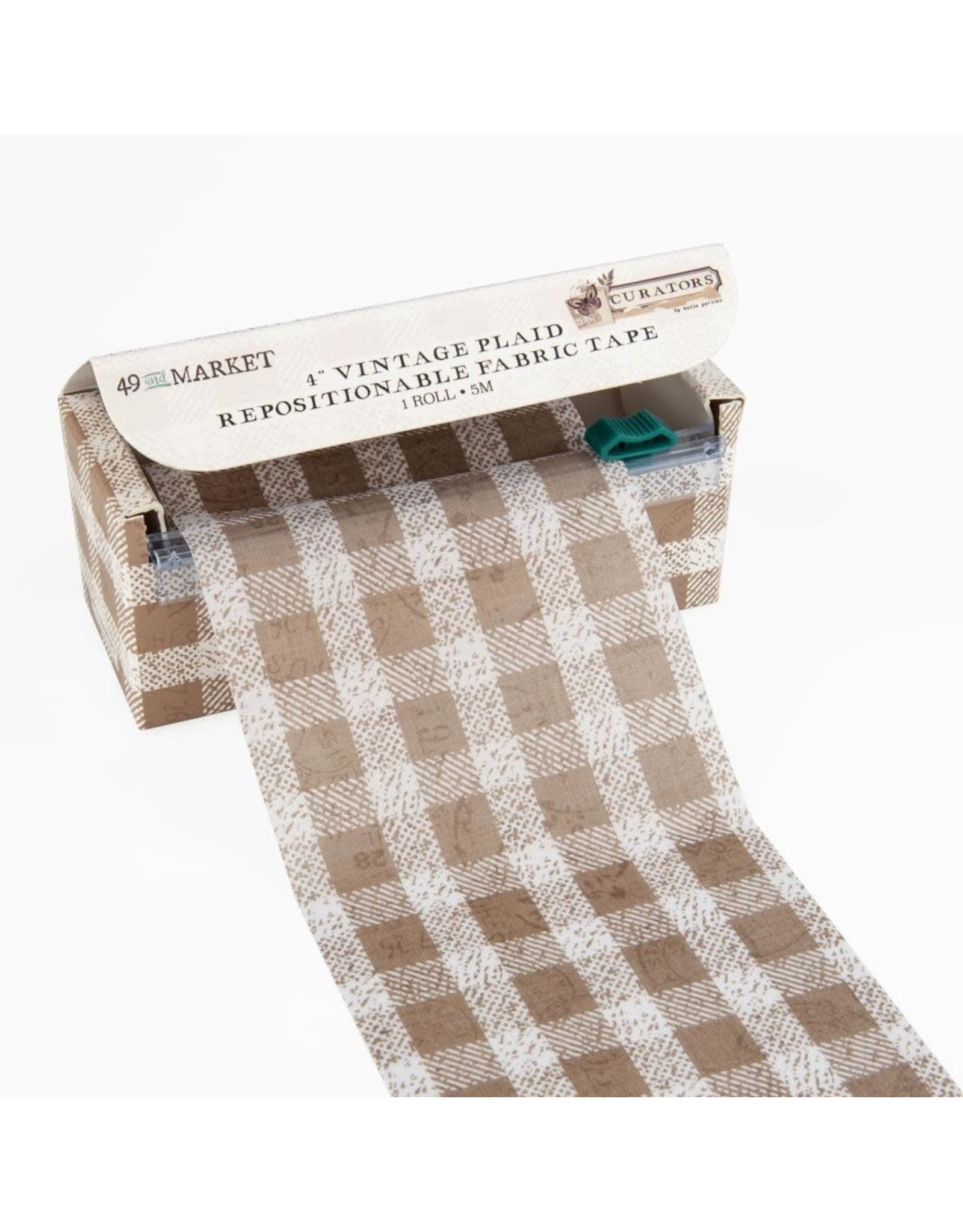 49 AND MARKET 49 AND MARKET CURATORS VINTAGE PLAID 4" REPOSITIONABLE FABRIC TAPE