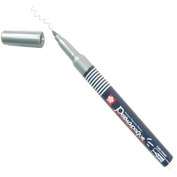 SAKURA SAKURA PERMAPAQUE FINE POINT PAINT MARKER METALLIC SILVER