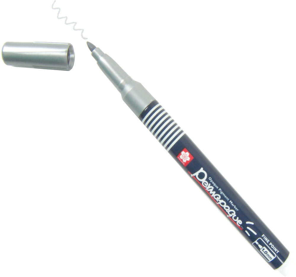 SAKURA SAKURA PERMAPAQUE FINE POINT PAINT MARKER METALLIC SILVER