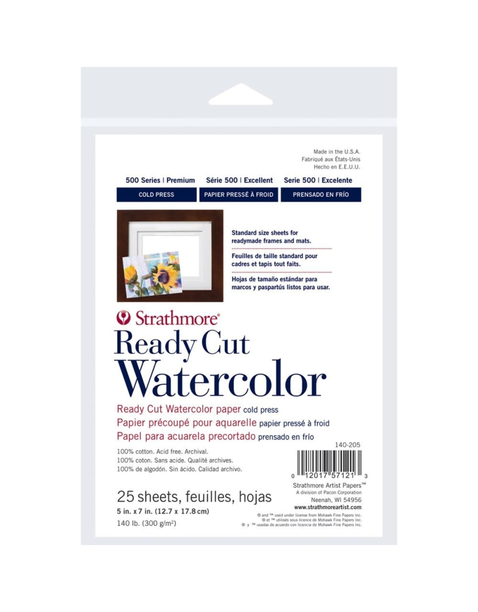 STRATHMORE STRATHMORE READY CUT WATERCOLOR PAPER PACK 5x7 25/PK
