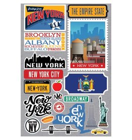 REMINISCE REMINISCE JET SETTERS NEW YORK 3D STICKERS