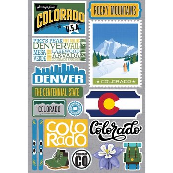 DESIGNS BY REMINISCE REMINISCE JET SETTERS COLORADO 3D STICKERS