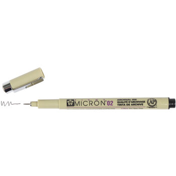 SAKURA SAKURA PIGMA MICRON 02 BLACK 0.3MM INK PEN
