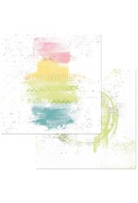 49 AND MARKET 49 AND MARKET SPECTRUM SHERBET PAINTED FOUNDATIONS-RAINBOW 12x12 CARDSTOCK