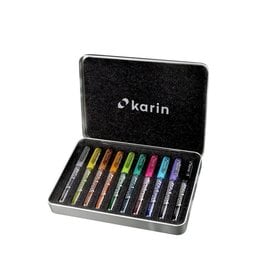 KARIN KARIN DECOBRUSH METALLIC PERMANENT MARKERS 10/PK