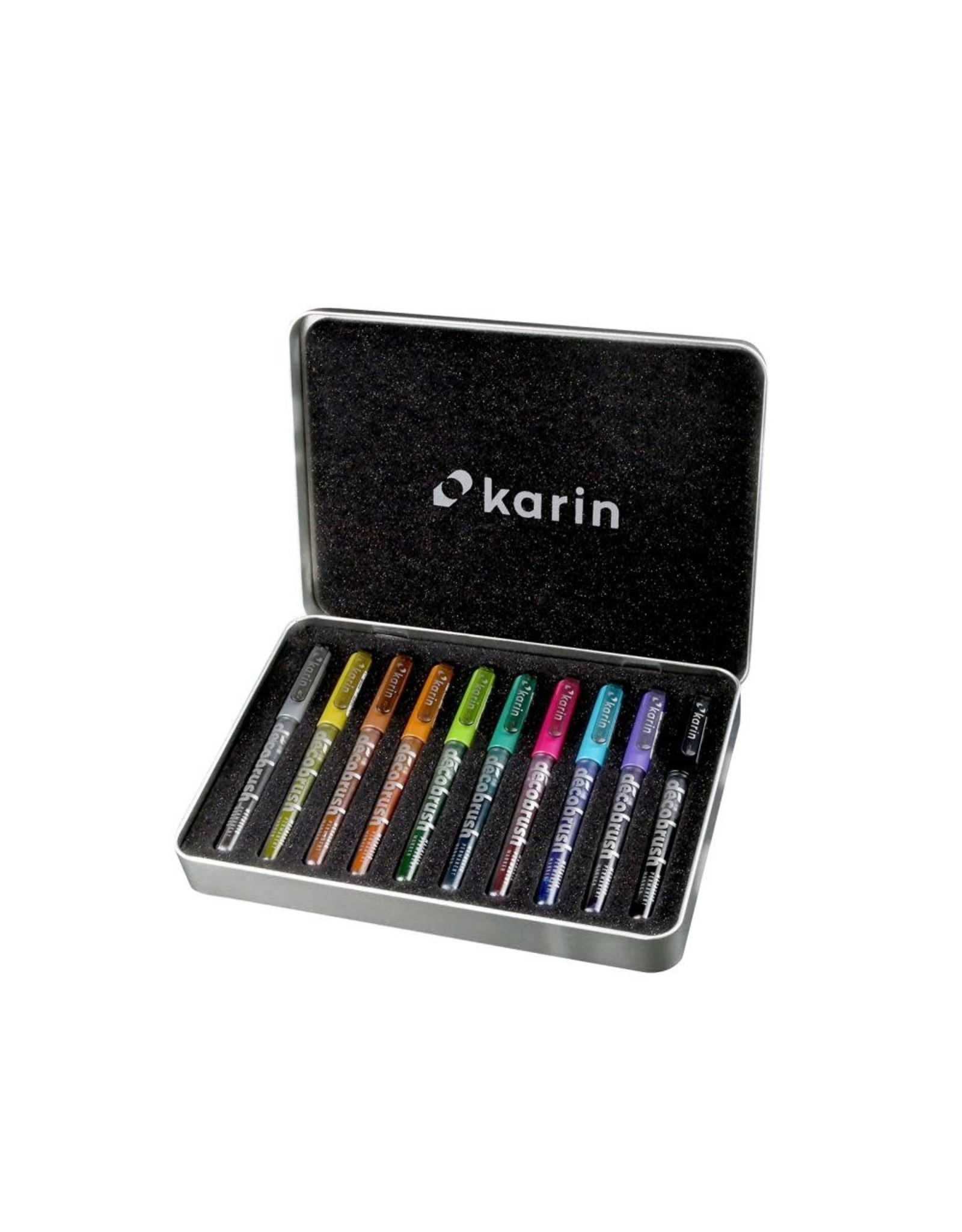 KARIN KARIN DECOBRUSH METALLIC PERMANENT MARKERS 10/PK