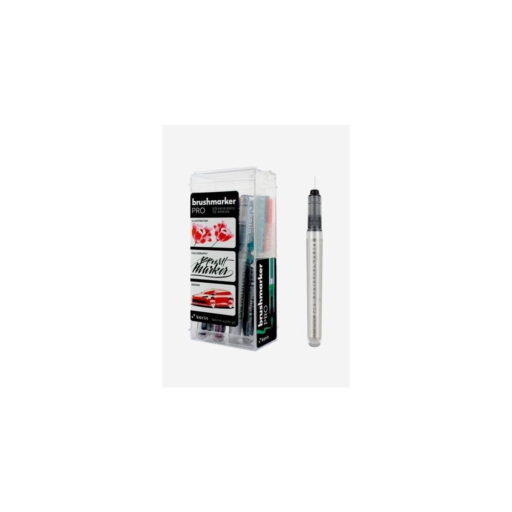 KARIN KARIN BRUSHMARKER PRO BASIC COLORS+BLENDER 12/PK