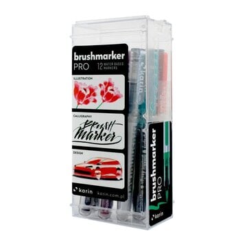 KARIN KARIN BRUSHMARKER PRO BASIC COLORS 12/PK