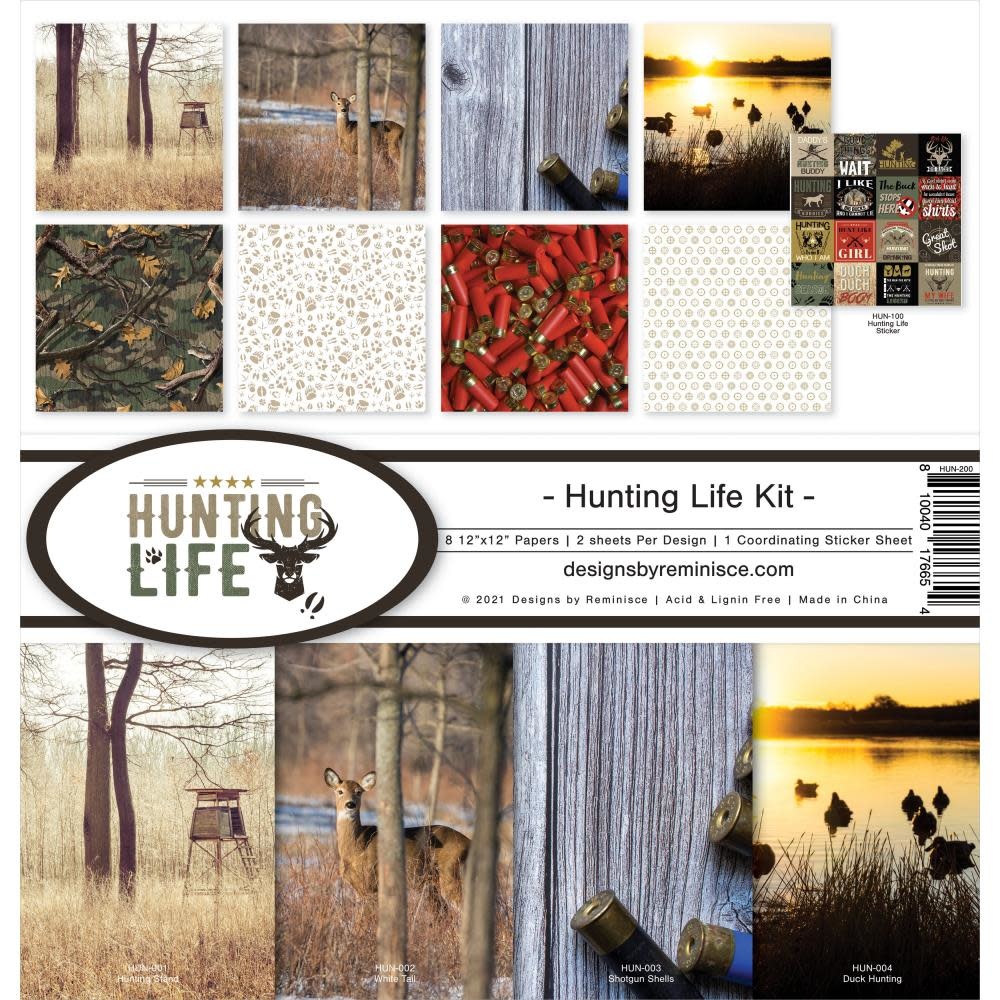DESIGNS BY REMINISCE REMINISCE HUNTING LIFE 12x12 COLLECTION KIT