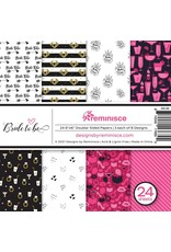 REMINISCE REMINISCE BRIDE TO BE 6x6 PAPER PAD 24 SHEETS