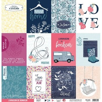 FLORILÈGES DESIGNS FLORILÈGES DESIGN LIBERTY COLLECTION #1 12x12 CARDSTOCK