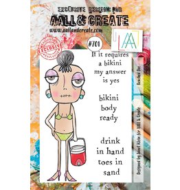 AALL & CREATE AALL & CREATE JANET KLEIN #701 BEACHED DEE A7 ACRYLIC STAMP SET